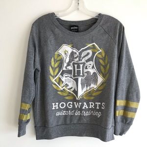 Harry Potter Hogwarts Gray Sweat Shirt Size Med